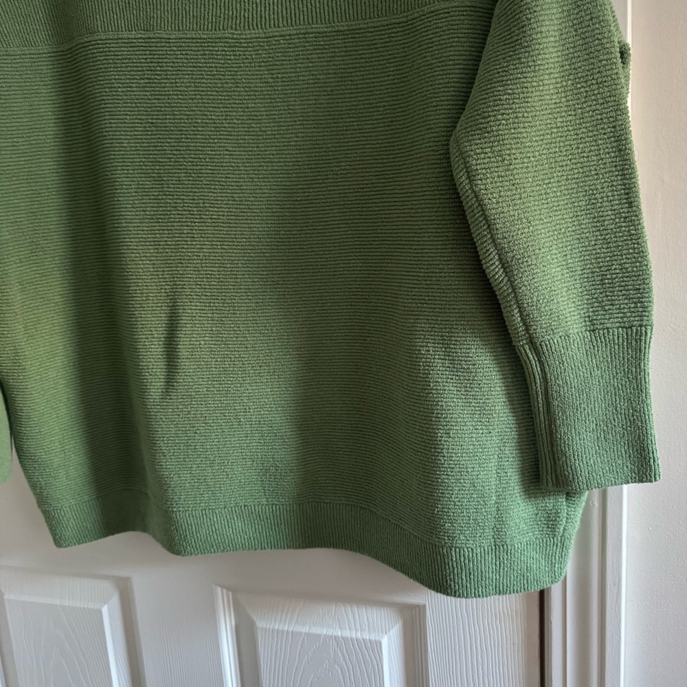 FREE PEOPLE Ottoman Slouchy Tunic Sea Fern Green Size Small - Picture 10 of 13